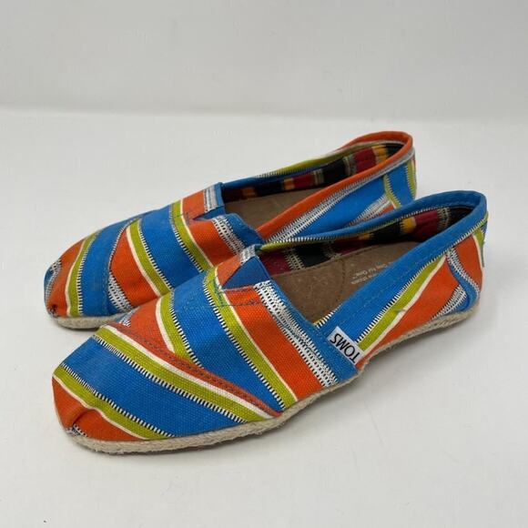 TOMS Multicolor Flats SZ 6 - Picture 2 of 9